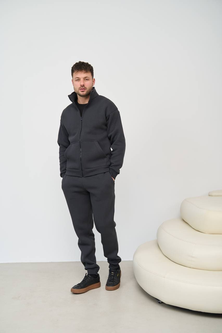 Костюм чоловічий ОВЕРФЛІС з КОМІРОМ