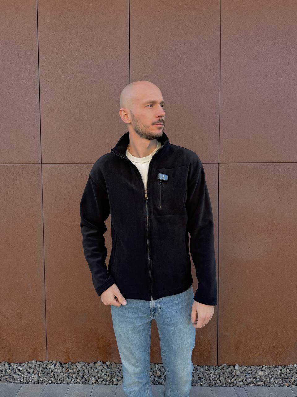 Флісова кофта з КОМІРОМ