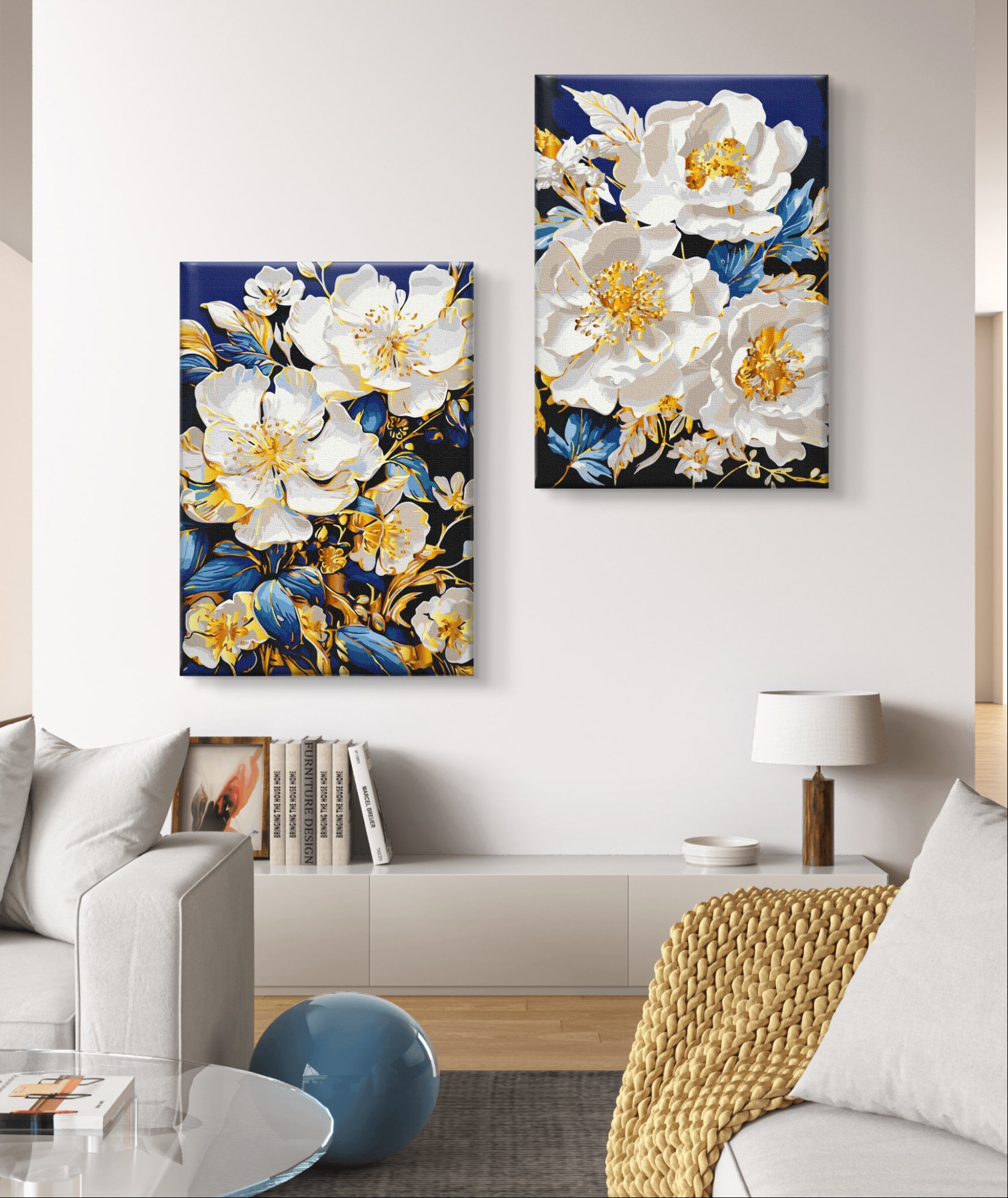 Диптих "Вишукані квіти"