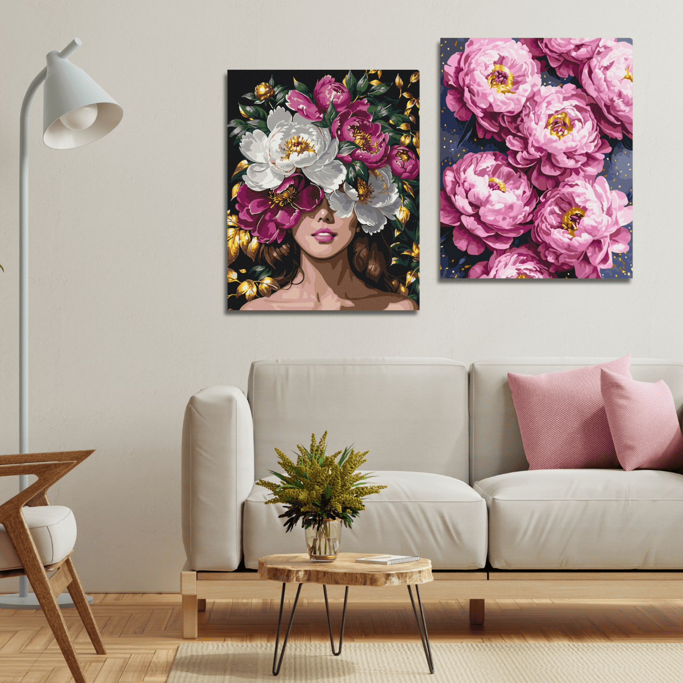 Диптих "Розквіт півоній"